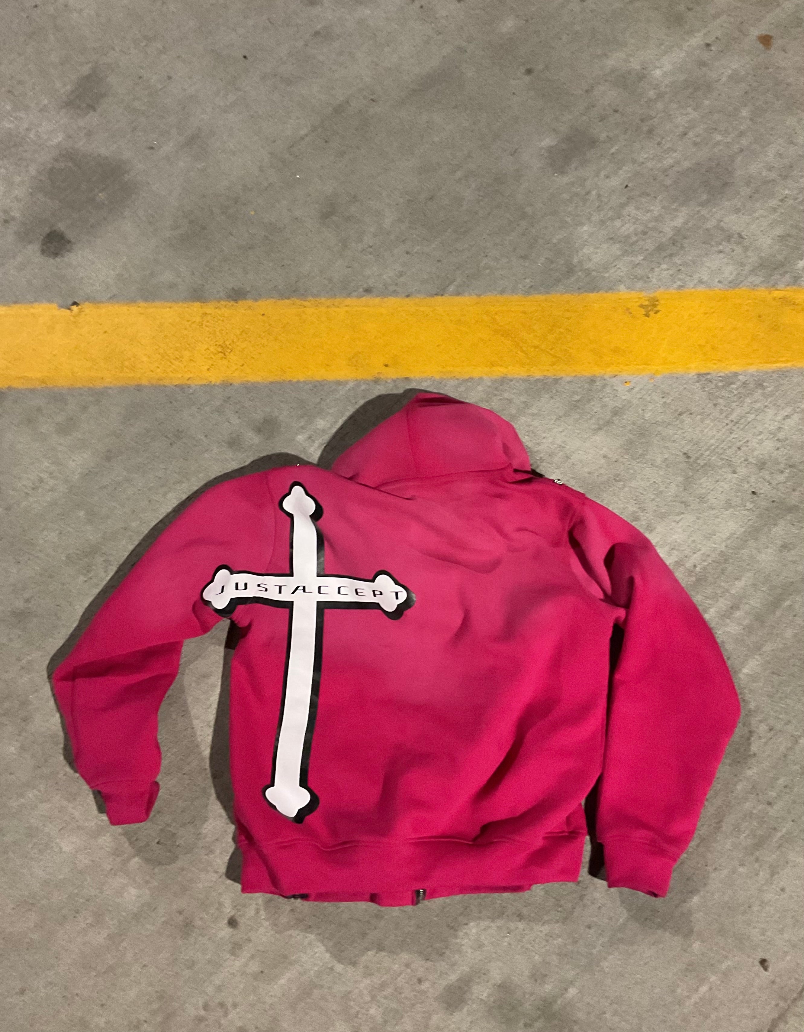 Pink RIH 3 Zip Hoodie