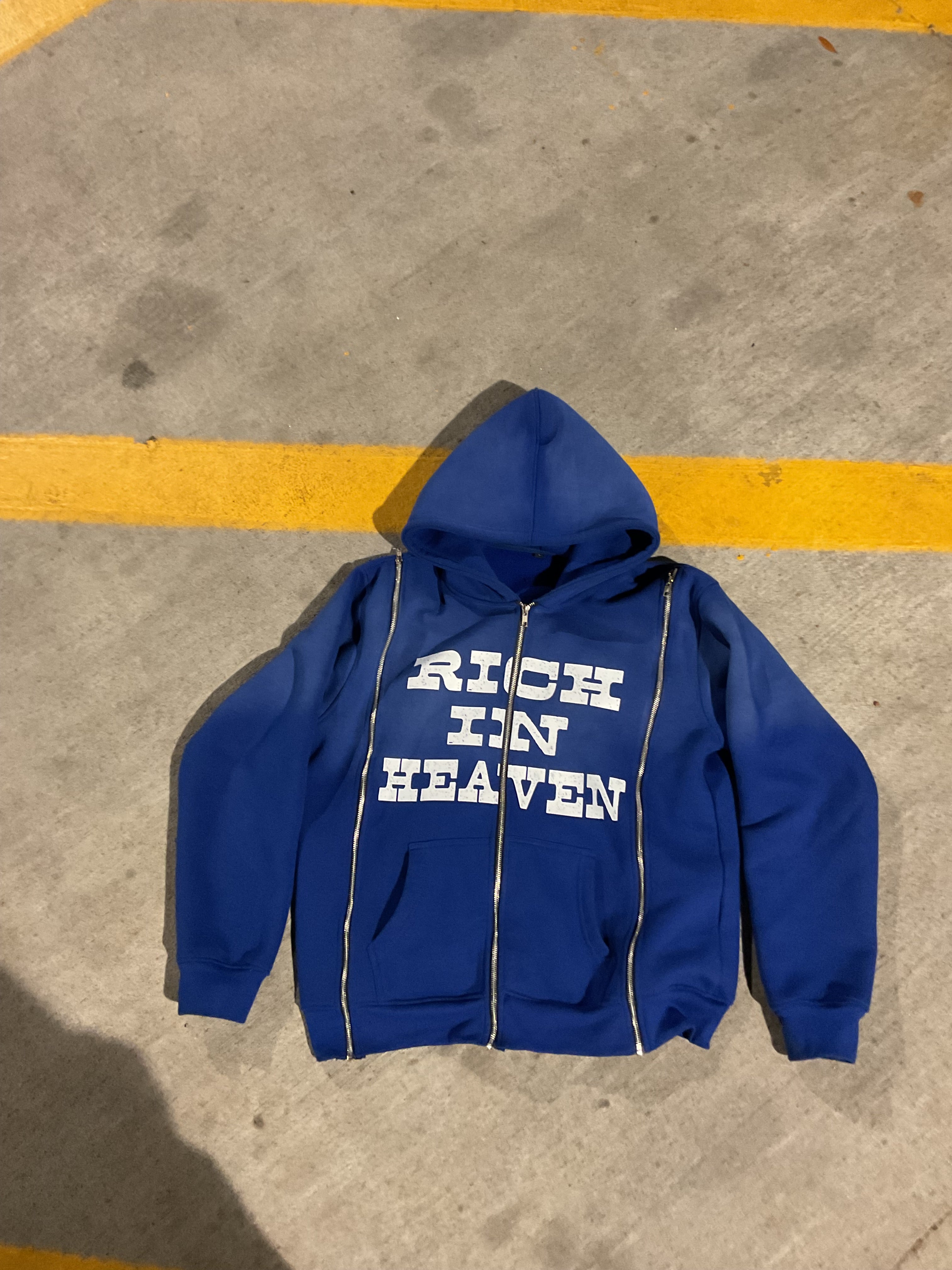 Blue RIH 3 Zip Hoodie