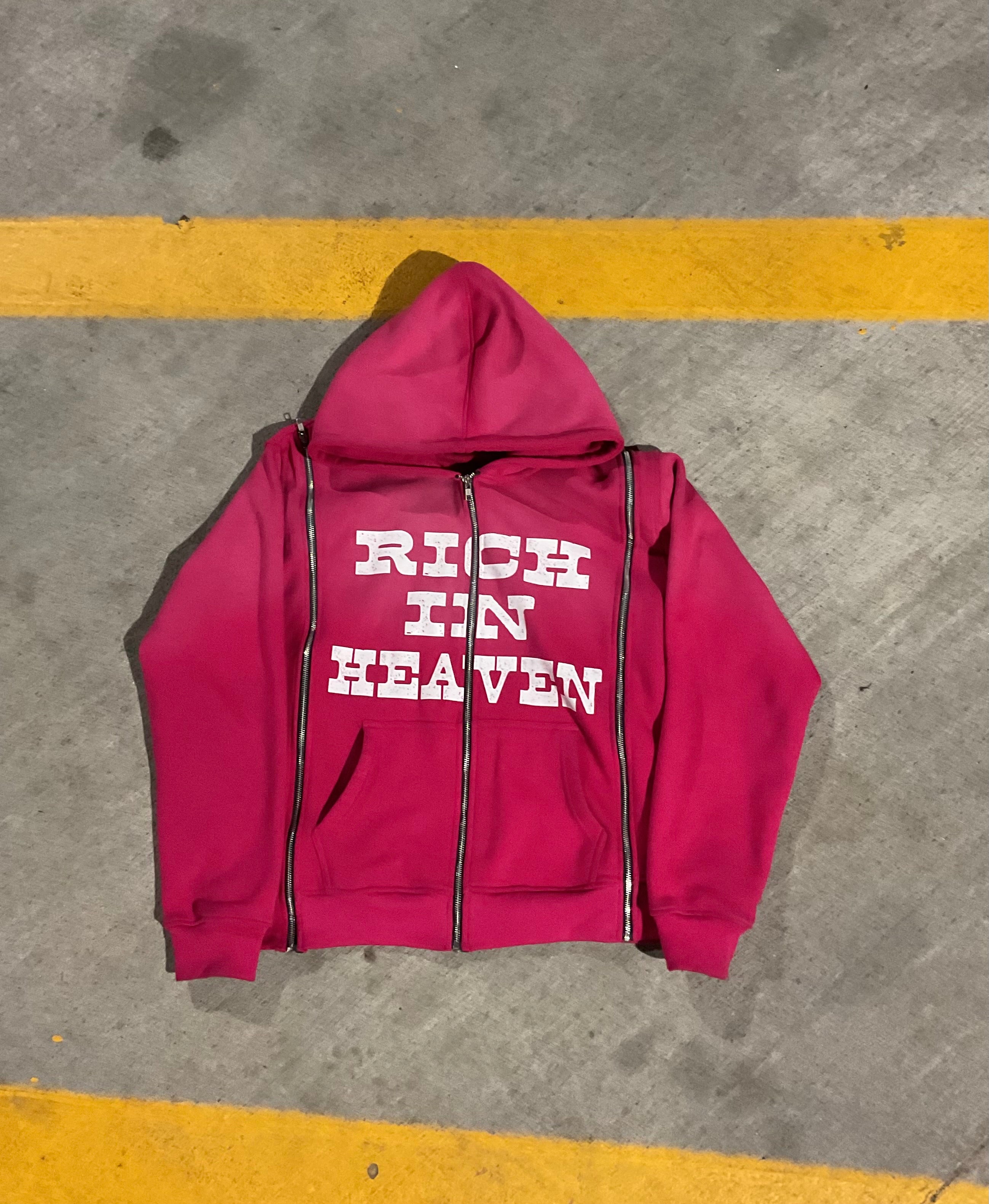 Pink RIH 3 Zip Hoodie