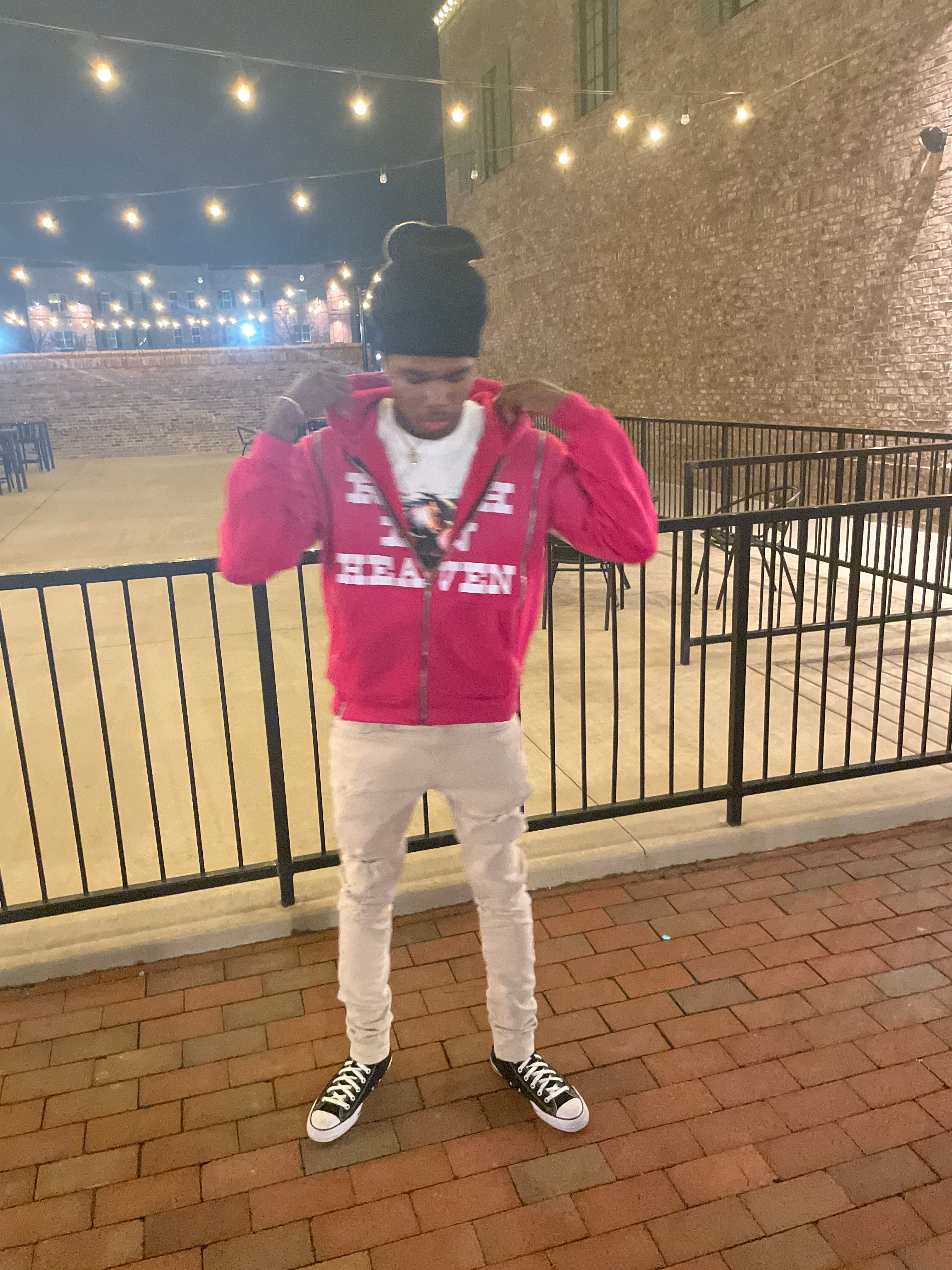 Pink RIH 3 Zip Hoodie